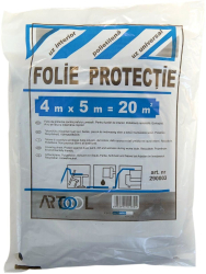 Folie acoperire/protectie 4x5 m 20 mp LDPE 40 microni ARTOOL 