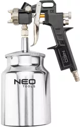 Pistol de vopsit vas inferior aluminiu 4 bar 1 L 1.5 mm NEO 