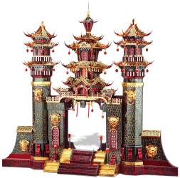 Puzzle 3D Piececool Nantianmen Poarta de Sud a Raiului Metal 544 piese 