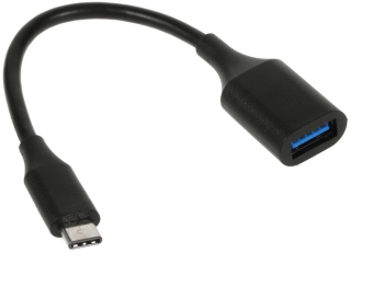 Adaptor OTG USB 3.1 USB Type-C to USB A 18 cm Negru