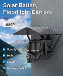 Camera de Supraveghere Profesionala cu Panou Solar 4G TSS-Q7N PTZ Dome Full HD 3MP Zoom digital 4X IR 30m cu Aplicatie Mobila 