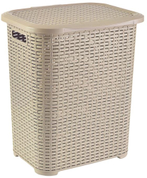 Cos de rufe Heinner Care plastic rattan 45 L bej