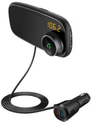 Modulator Auto Fm Cu Suport Magnetic Bluetooth Microsd 2 X Usb 
