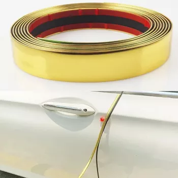 Rola Ornament autoadeziv 20mm x 15m culoare Crom GOLD 