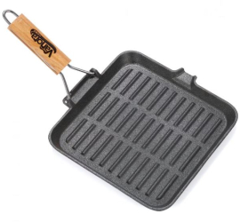 Tigaie Grill Fonta PURA cu maner detasabil 23X2 CM 