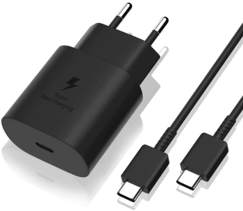 Incarcator Universal 25 W USB-C + Cablu Type-C Flippy Negru 