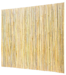 Paravan din bambus 2438 x 1828 mm Protectie vizuala si de vant Maro UV 