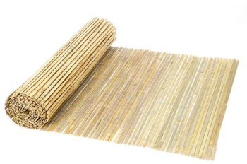 Paravan din bambus 4877 x 1828 mm Protectie vizuala si de vant Bej UV