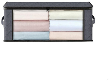 Organizator textil imbracaminte 35 litri doua manere transport fereastra transparenta 50x35x20 cm 