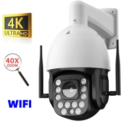 Camera de Supraveghere Profesionala Wi-Fi/LAN TSS-40ZOM5 Ultra HD 5MP PTZ 360° Dome 40X Zoom Night Vision IR 200m Slot Card 