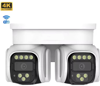 Camera de Supraveghere WIFI PTZ Panoramica 360grade TSS-LQ9-W cu 2 Lentile 4MP/4MP Ultra HD Night Vision Audio-Video Detectia Miscar