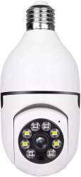 Camera de Supraveghere WIFI Smart-Bulb PTZ Tip Bec E27 cu Senzor de Miscare Vedere Nocturna si Aplicatie Live TSS-BULB-A6 