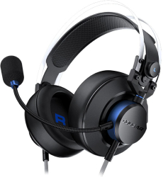 Casti gaming Cougar cu fir VM410 PS drivere 53mm noise cancelling PC/Multimedia/PlayStation 4/5 Negru/Albastru 