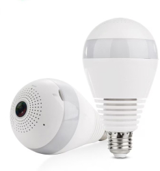 Camera Tip Bec Led Wireless Wi-fi Slot Card 64gb Detector De Miscare Supraveghere Copil Supraveghere Secreta 360 Grade Filmare Nocturn 