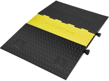 Rampa pentru cabluri max 10000 Kg 5 x canal Galben/Negru 114.5 x 80 x 5 cm 