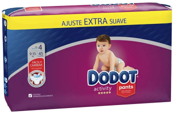 Set Scutece-chilotel marimea 4 pentru copii 9-15 kg Dodot Pants Activity 45 buc 