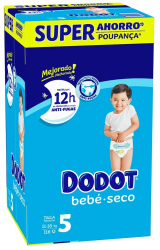 Set Scutece marimea 5 pentru copii 11-16 kg Dodot Etapas 116 buc 