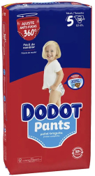 Set Scutece marimea 5 pentru copii 9-15 kg Dodot Etapas 58 buc 