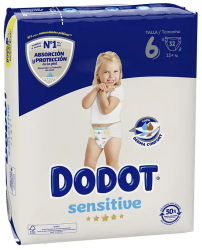 Set Scutece marimea 6 pentru copii 13+ kg Dodot Splashers 32 buc 
