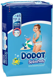 Set Scutece pentru inot marimea 4-5 pentru copii 9-15 kg Dodot Splashers 11 buc 