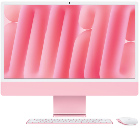 All-In-One PC Apple iMac 24 inch 4.5K Retina Procesor Apple M4 24GB RAM 512GB SSD 10 core GPU macOS Sequoia INT keyboard Pink 