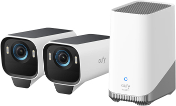 Sistem supraveghere video wireless eufyCam S3 Pro 4K BionicMind™ MaxColor Vision Panou Solar integrat Homebase 3 + 2 camere video 