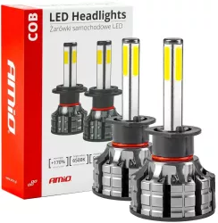 Instalatie LED COB 2Side AMiO compatibil H1 destinat competitiilor auto sau off-road 