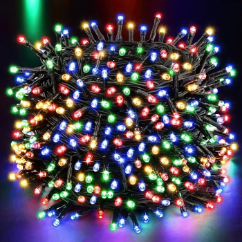 Instalatie Liniara 480 LED-uri 37.5m Multicolor &ndash Decor Spectaculos pentru Sarbatori 8 jocuri de lumina 