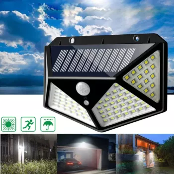 Lampa Solara LED cu senzor crepuscular si senzor de miscare 