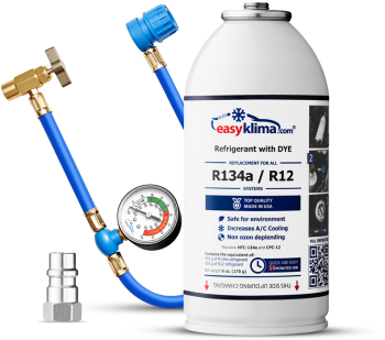 R12-Ladeset fur Autos bis 94 inklusive Adapter 