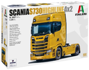 Kit de construit camion Scania S730 HIGHLINE / Lungime 24.7cm / Scara 1 24 / 14+ 