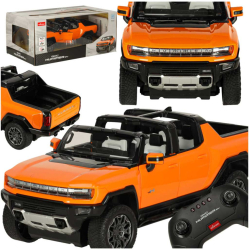 Masina cu telecomanda Rastar RC car 1 16 Hummer EV portocaliu 