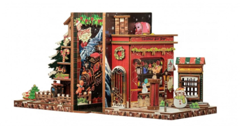 Puzzle 3D Cotor de carte DIY Christmas Cottage Cutebee 189 piese 