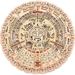Puzzle 3D mecanic Calendarul Maya WT lemn 73 piese 