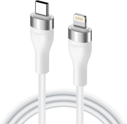 Cablu de Date cu Mufe Type-C Lightning 60W 1.2m - Lito LD02 - White 