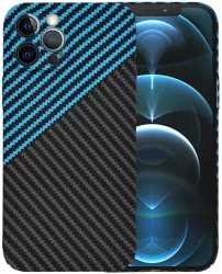 Husa pentru iPhone 12 Pro Max - Techsuit Carbonite FiberShell - Blue Pulse 