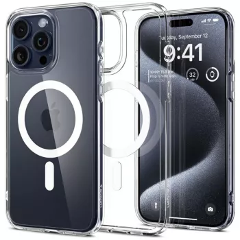 Husa pentru iPhone 15 Pro Max - Spigen Ultra Hybrid MagSafe - White 