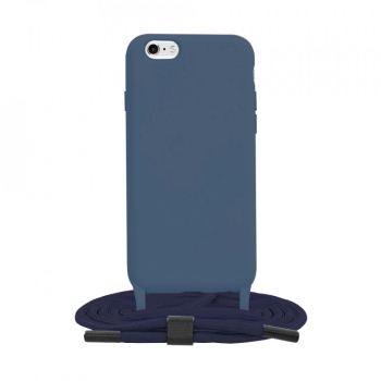Husa pentru iPhone 6 / iPhone 6S - Techsuit Crossbody Lanyard - Blue 