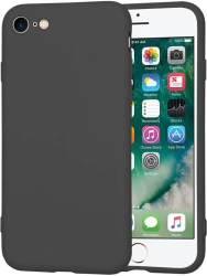 Husa pentru iPhone 7 / iPhone 8 / iPhone SE 2 SE 2020 / iPhone SE 3 SE 2022 - Techsuit SoftFlex - Black 