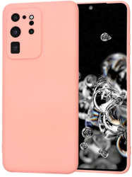 Husa pentru Samsung Galaxy S20 Ultra 4G / S20 Ultra 5G - Techsuit SoftFlex - Chalk Pink 