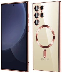 Husa pentru Samsung Galaxy S25 Ultra - Techsuit Luxury Crystal MagSafe - Pink