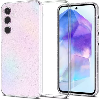 Huse pentru Samsung Galaxy A55 5G - Spigen Liquid Crystal Glitter - Crystal Quartz 