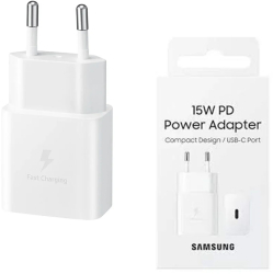 Incarcator Priza Type-C 15W Fast Charging - Samsung EP-T1510NWEGEU - White Blister Packing 