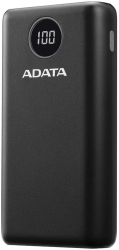 Acumulator Extern 2 x USB Type-C Quick Charge 3.0 PD 18W 3A 20000mAh Digital Display - Adata AP20000QCD-DGT-CBK - Black