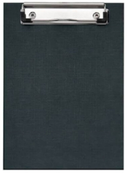 Clipboard EVOffice A5 din Carton Plastifiat Simplu Culoare Neagra - EVCP5N 