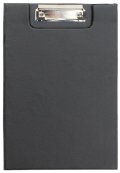 Clipboard EVOffice din Carton Plastifiat Dublu A4 Culoare Neagra - EVCD4N 