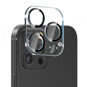 Folie pentru iPhone 14 Pro / iPhone 14 Pro Max - Lito S+ Camera Glass Protector - Black/Transparent 