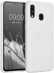 Husa Kwmobile pentru Samsung Galaxy A40 Silicon Alb 48547.48