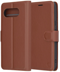 Husa pentru Google Pixel 9a - Techsuit Leather Folio - Brown 