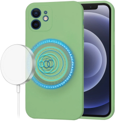 Husa pentru iPhone 12 - Techsuit SoftFlex MagSafe - Mint Green 